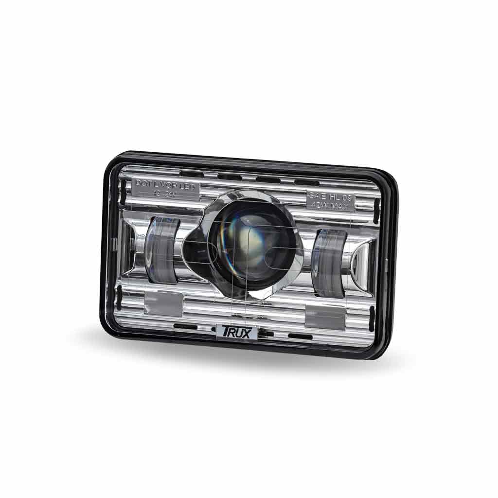 4" x 6" Heated LED Projector Headlight (High Beam) 2400 Lumens