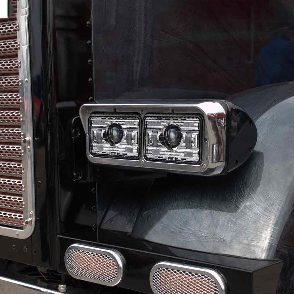 4" x 6" Heated LED Projector Headlight (High Beam) 2400 Lumens - Thumbnail 3