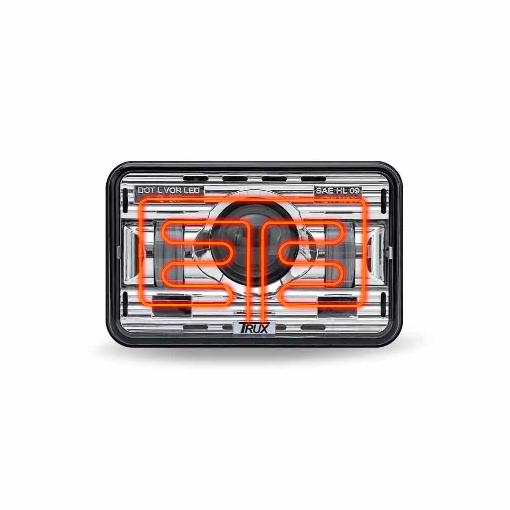 4" x 6" Heated LED Projector Headlight (High Beam) 2400 Lumens - Thumbnail 9