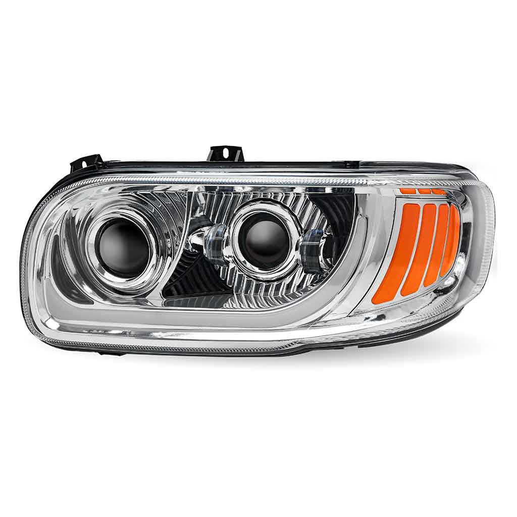 PB. 389/388/367/567 LED Projector Headlight Assembly - Chrome (Driver Side) - Thumbnail 5