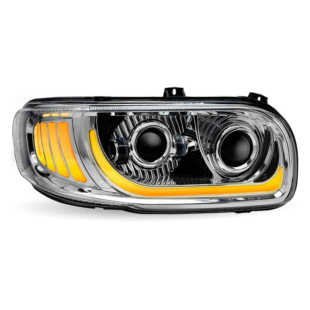 PB. 389/388/367/567 LED Projector Headlight Assembly with- Chrome (Passenger Side) - Thumbnail 4