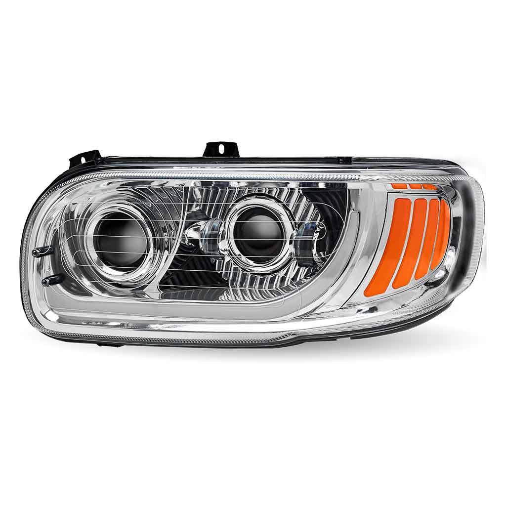 PB. 389/388/367/567 Heated LED Projector Headlight Assembly - Chrome (Driver Side) - Thumbnail 9