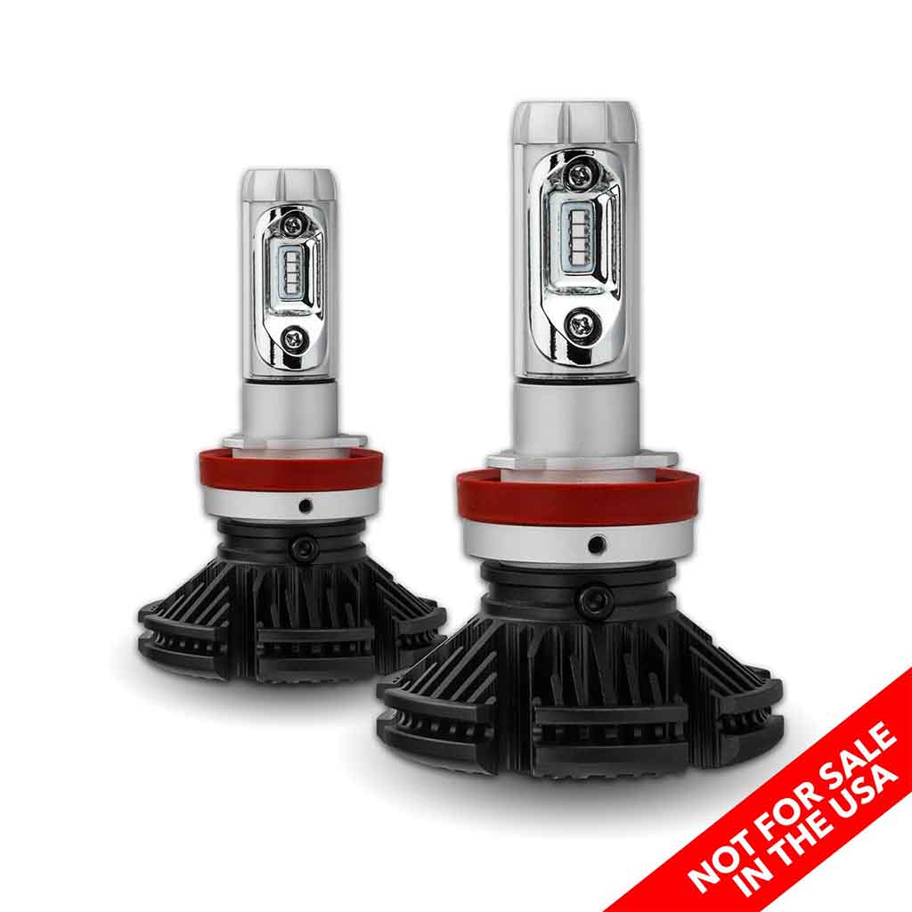 H11 LED Headlight Conversion Kit - Single Beam | 5000 Lumens (Pair)