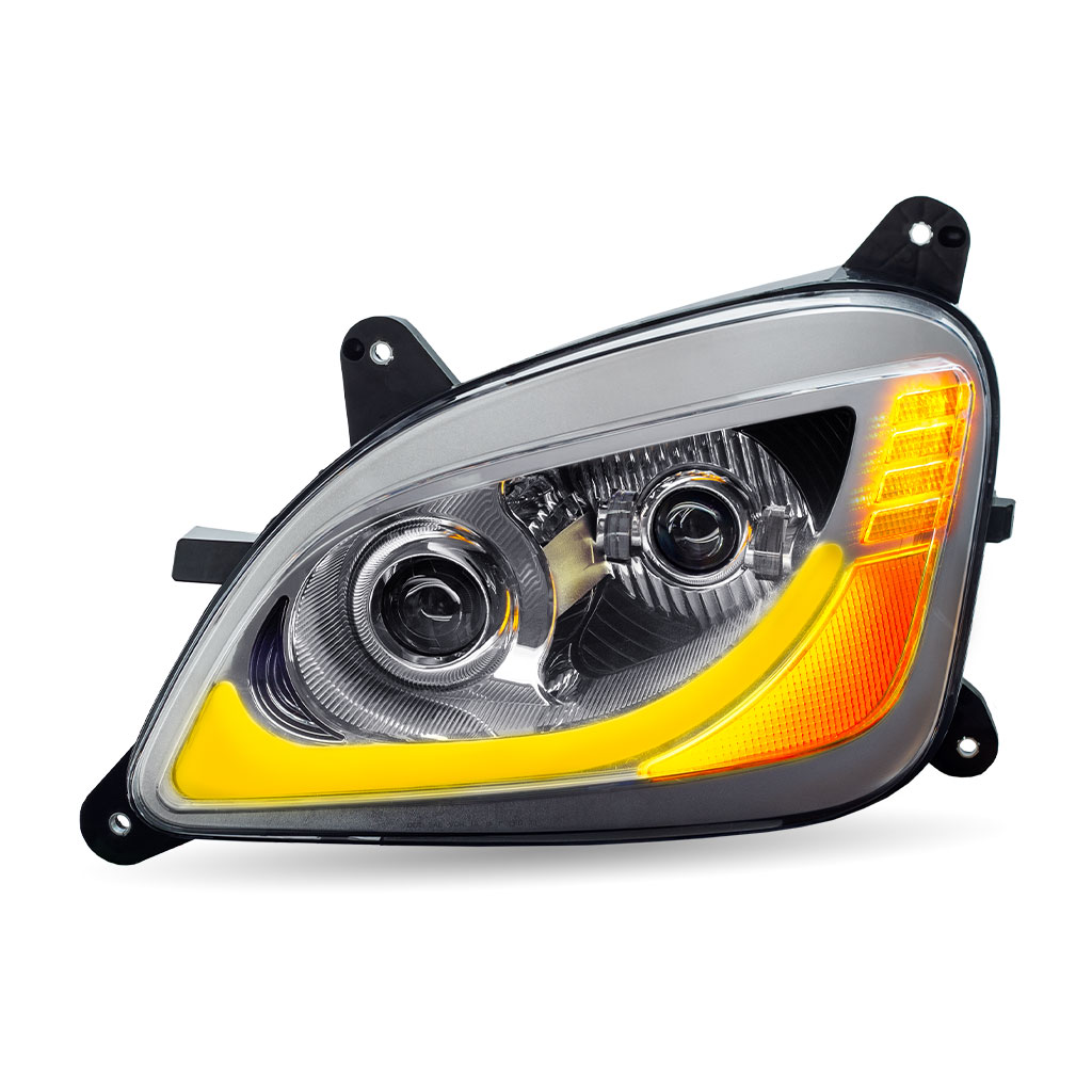 PB. 579/587 LED Projector Headlight Assembly - Chrome (Driver Side)
