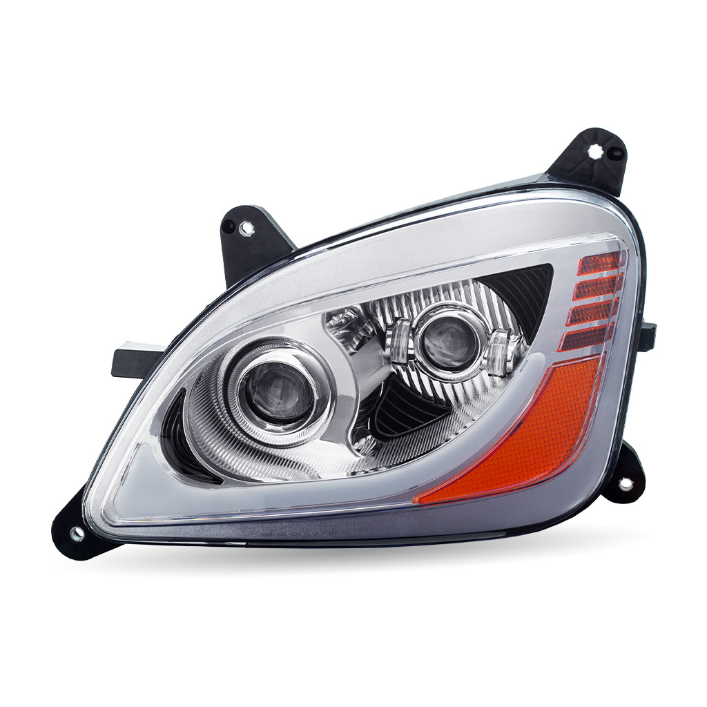PB. 579/587 LED Projector Headlight Assembly - Chrome (Driver Side) - Thumbnail 3