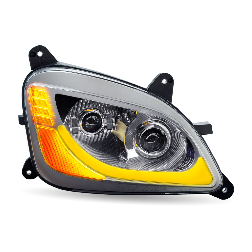PB. 579/587 LED Projector Headlight Assembly - Chrome (Passenger Side) - Thumbnail 3