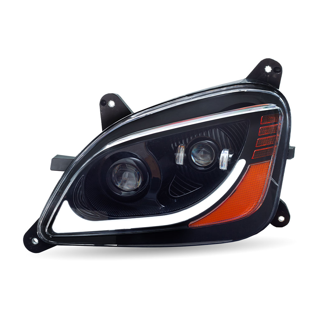 PB. 579/587 LED Projector Headlight Assembly - Black (Driver Side) - Thumbnail 2
