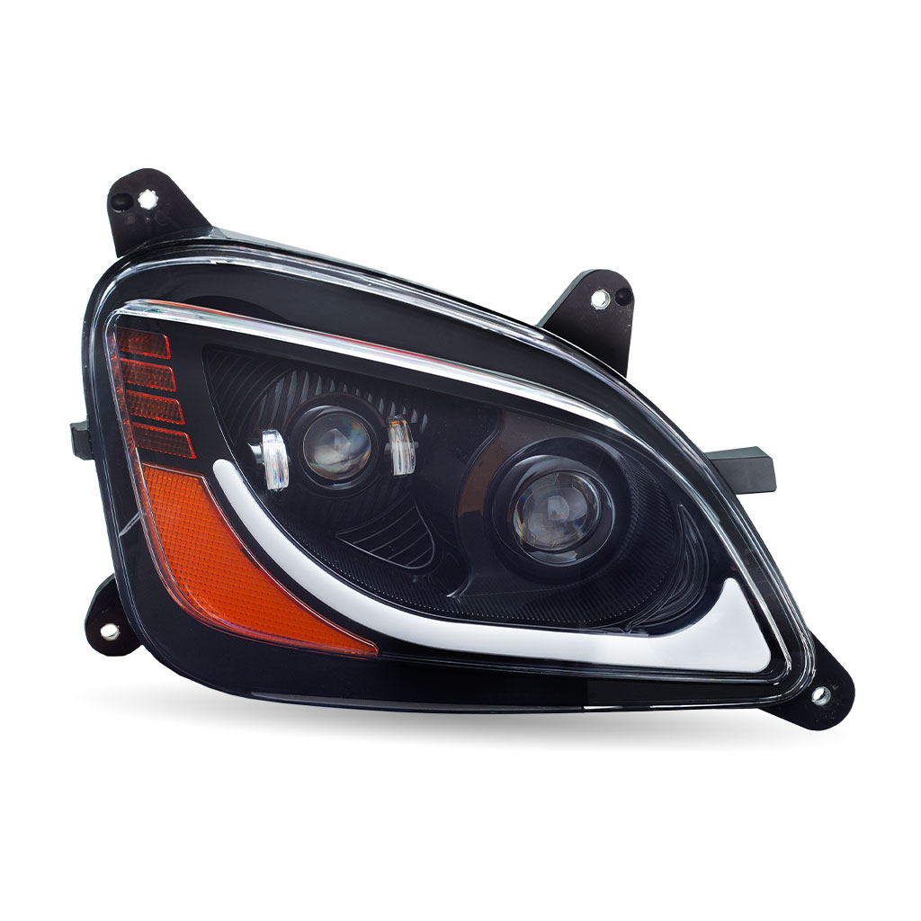 PB. 579/587 LED Projector Headlight Assembly - Black (Passenger Side)