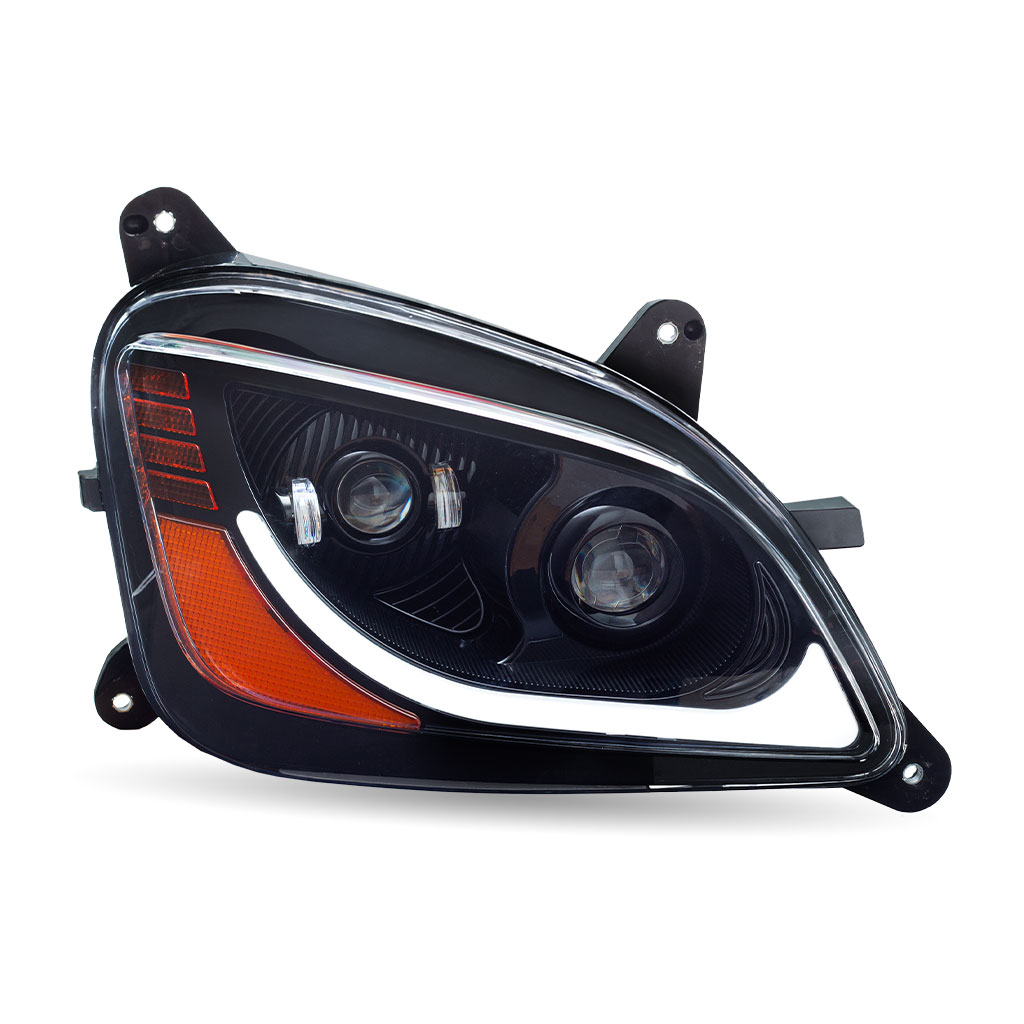 PB. 579/587 LED Projector Headlight Assembly - Black (Passenger Side) - Thumbnail 2