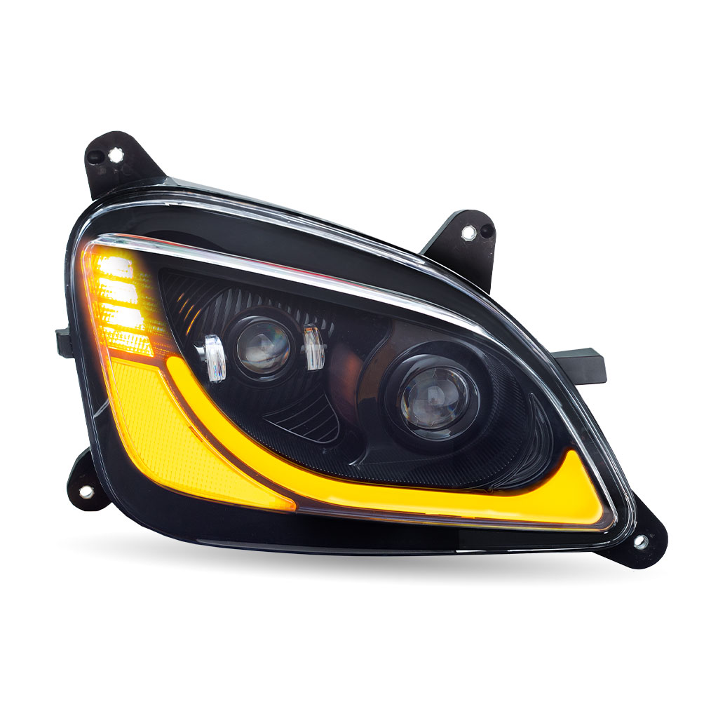 PB. 579/587 LED Projector Headlight Assembly - Black (Passenger Side) - Thumbnail 3