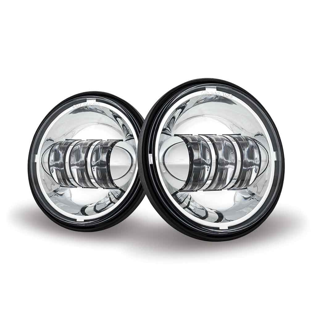 4.5" Motorcycle LED Fog Lights - 3000 Lumens (Pair) - Thumbnail 3