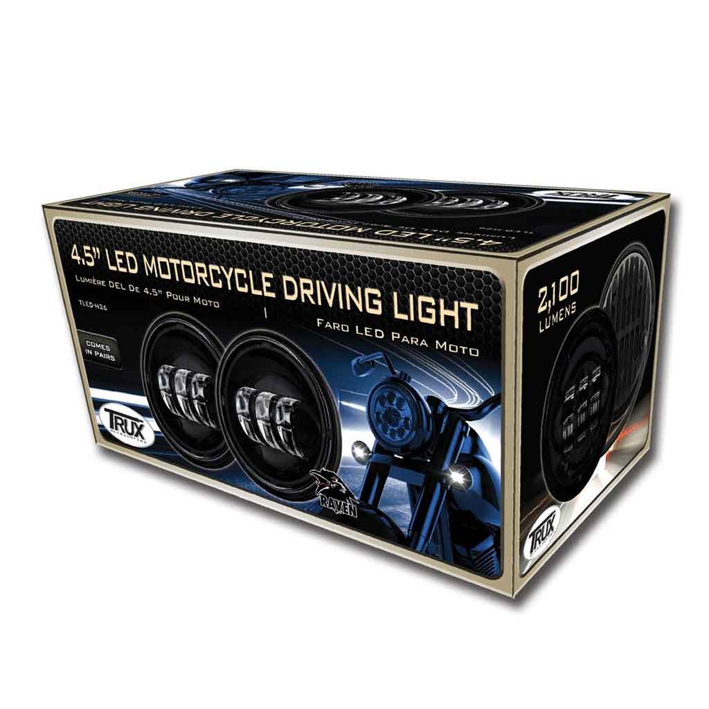 4.5" Motorcycle LED Fog Lights - 3000 Lumens (Pair) - Thumbnail 2