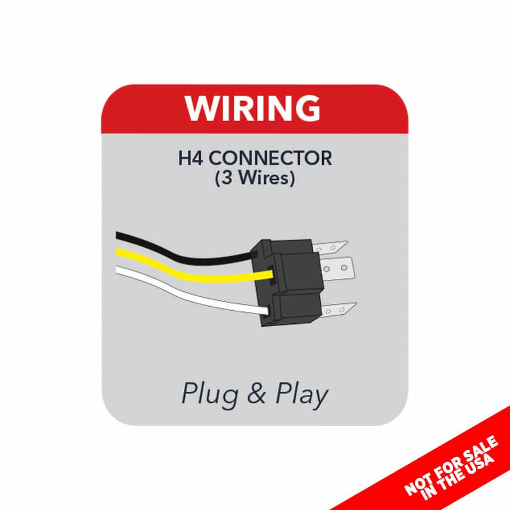 4" x 6" Off Road LED Headlight - Combination High & Low Beam | 3000 Lumens - Thumbnail 5