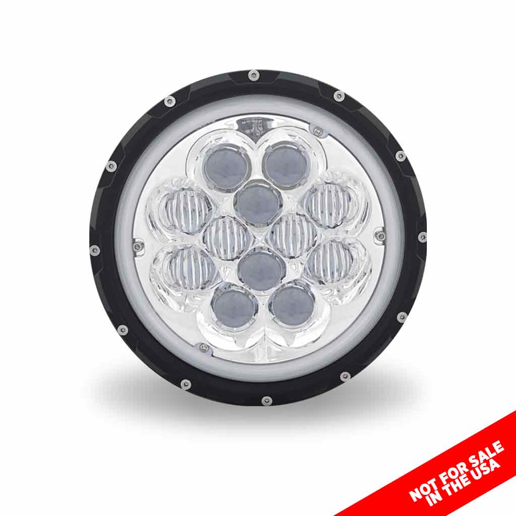 7" Off Road LED Headlight - Combination High & Low Beam | 6000 Lumens - Thumbnail 5