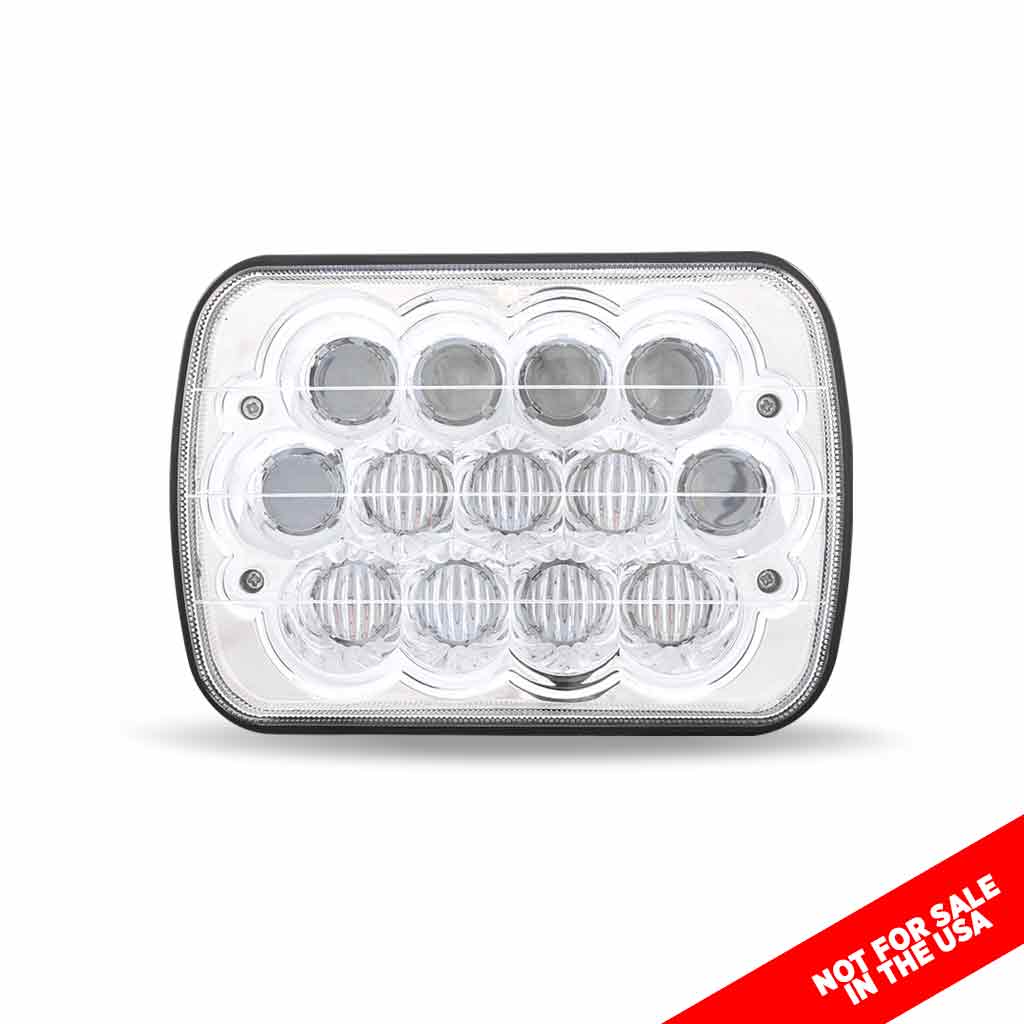 5" x 7" Off Road LED Headlight - Combination High & Low Beam | 3900 Lumens - Thumbnail 6