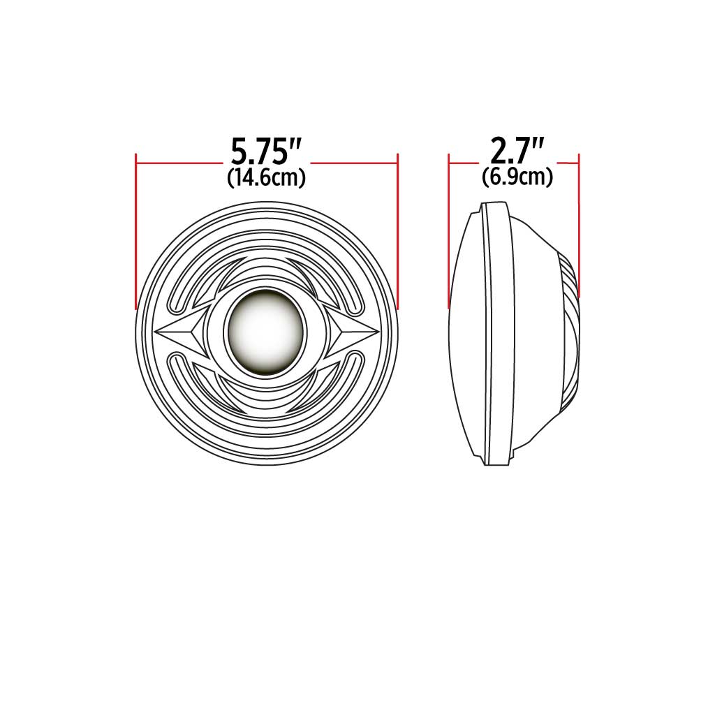 5.75" LED Projector Headlight - Low Beam | 1500 Lumens - Thumbnail 11