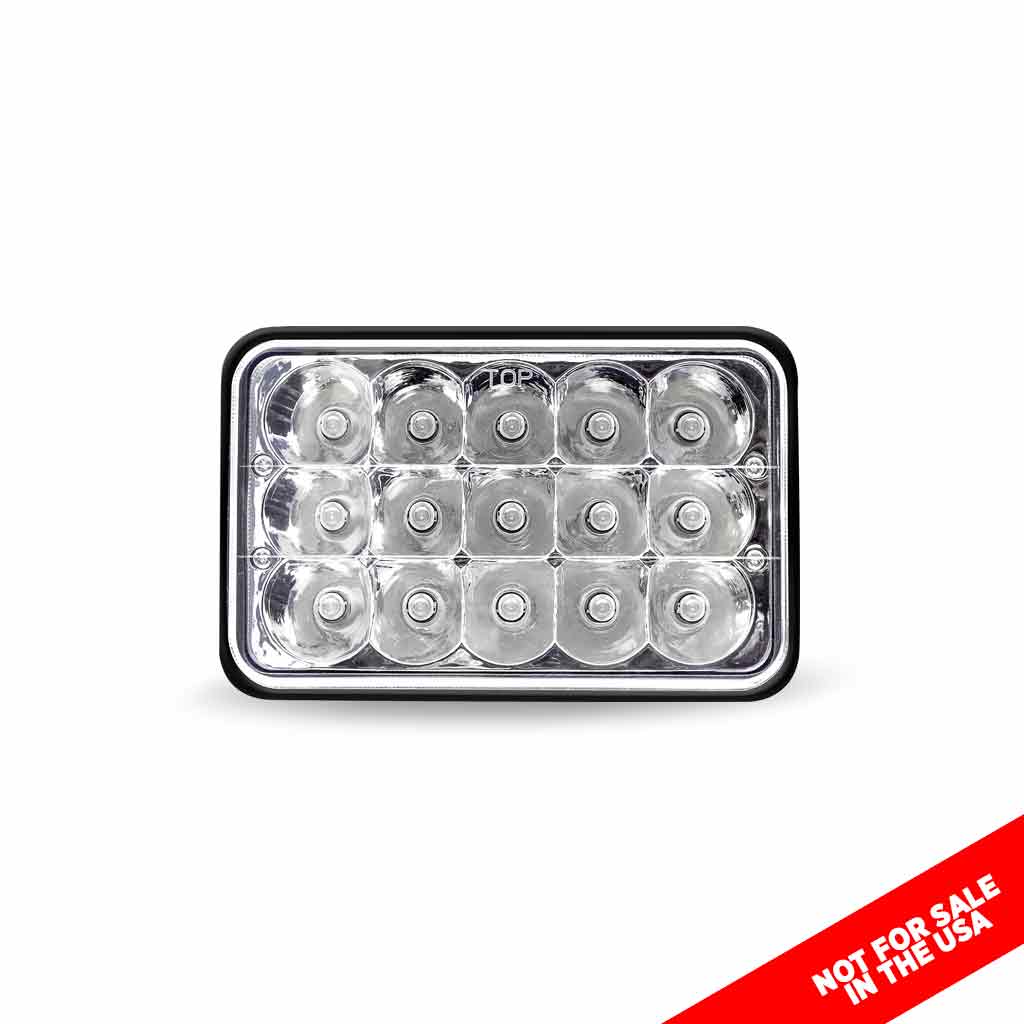 4" x 6" Off Road LED Headlight - Combination High & Low Beam | 3000 Lumens - Thumbnail 2