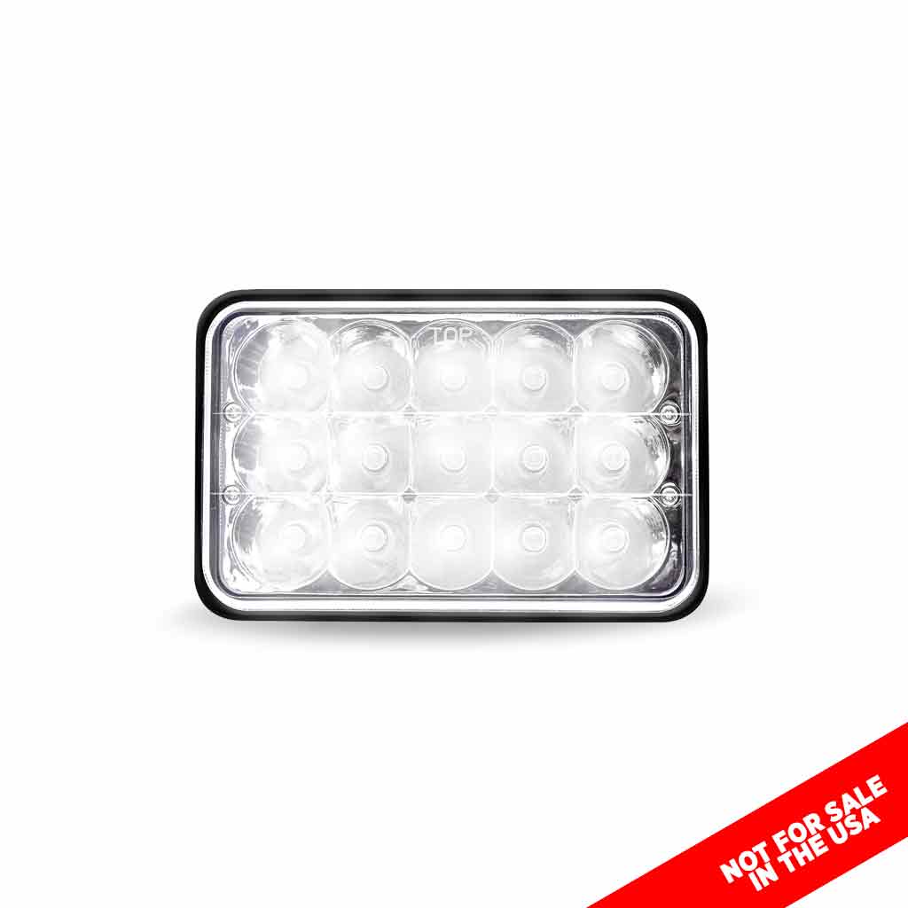 4" x 6" Off Road LED Headlight - Combination High & Low Beam | 3000 Lumens - Thumbnail 3