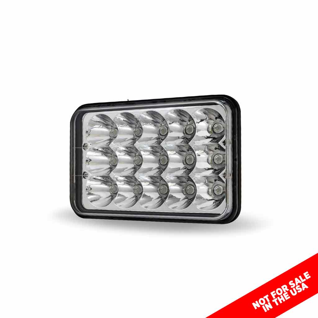 4" x 6" Off Road LED Headlight - Combination High & Low Beam | 3000 Lumens - Thumbnail 4