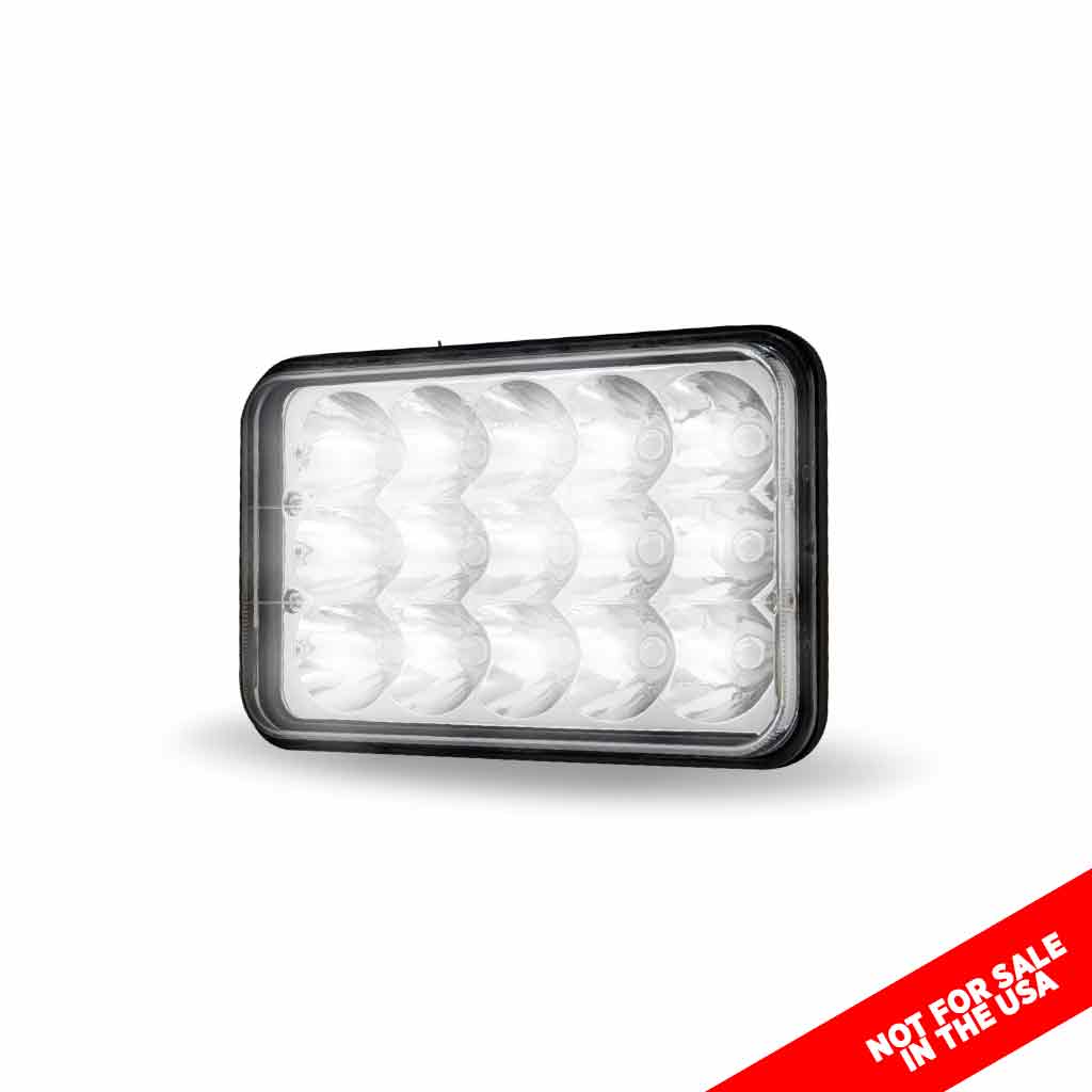 4" x 6" Off Road LED Headlight - Combination High & Low Beam | 3000 Lumens - Thumbnail 5
