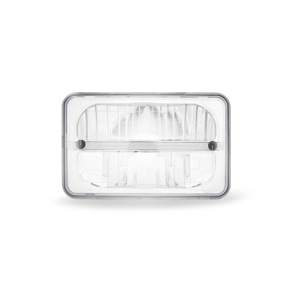 4" x 6" Heated LED Reflector Headlight with Glow Position LED Accent - High Beam | 2200 Lumens