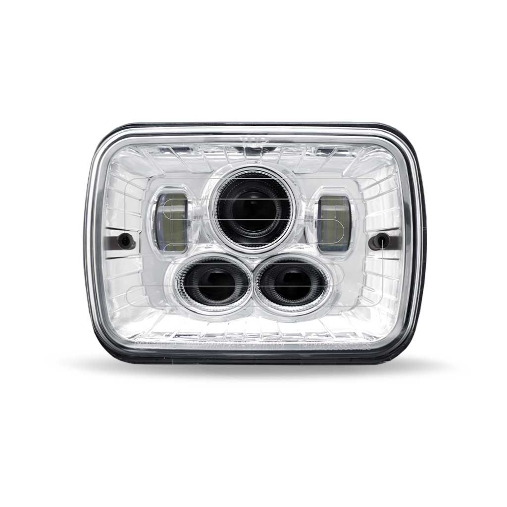 5" x 7" Heated LED Projector Headlight - Combination High & Low Beam | 4000 Lumens - Thumbnail 2