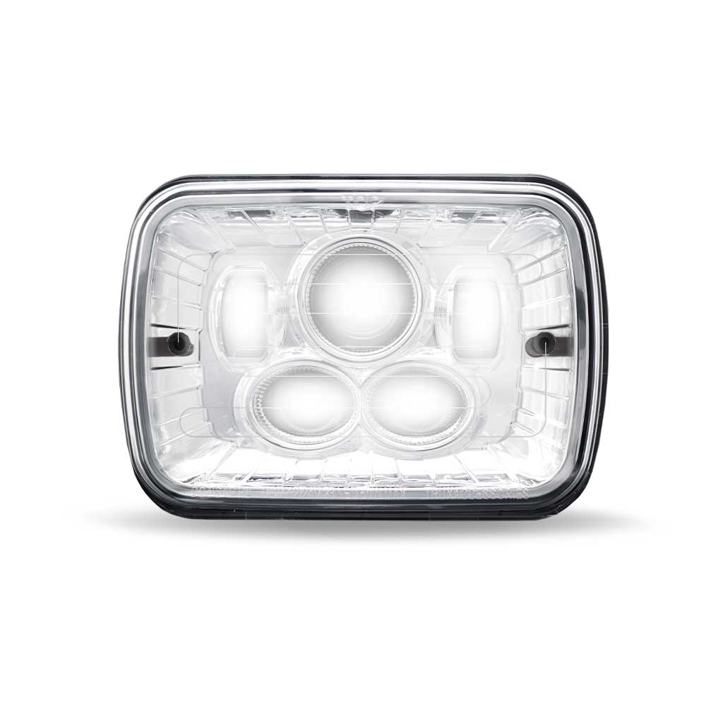 5" x 7" Heated LED Projector Headlight - Combination High & Low Beam | 4000 Lumens - Thumbnail 3