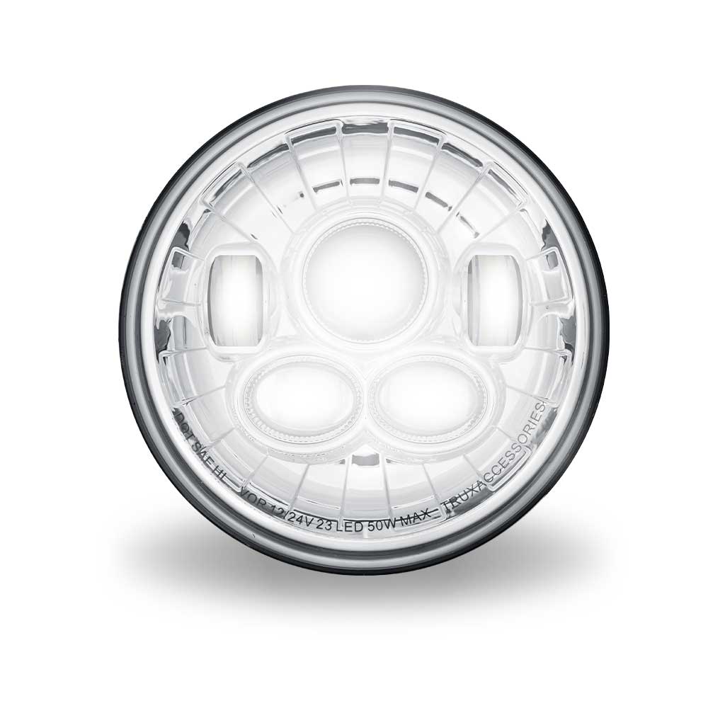 7" LED Projector Headlight - Combination High & Low Beam | 6200 Lumens - Thumbnail 6