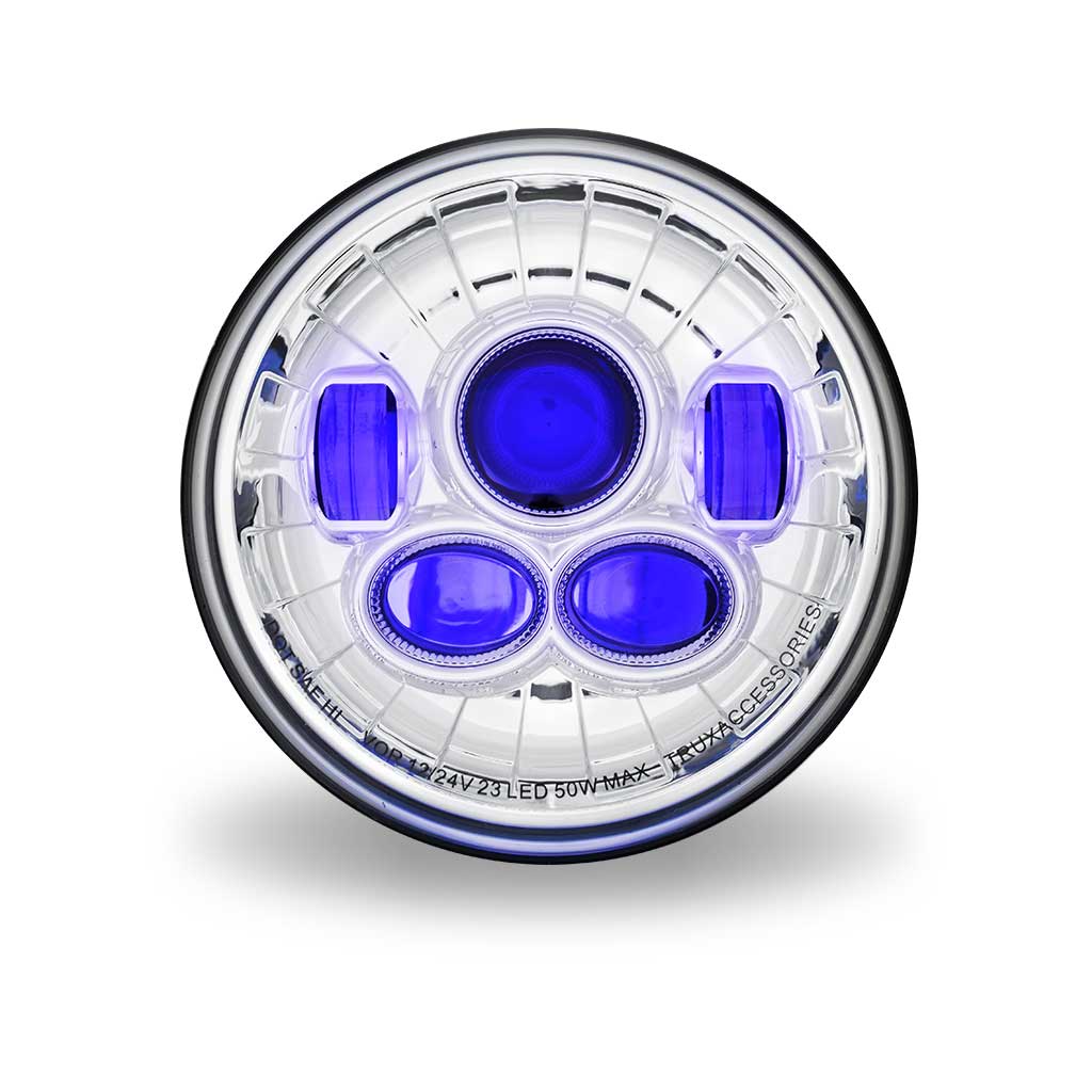 7" LED Projector Headlight - Combination High & Low Beam | 6200 Lumens - Thumbnail 7