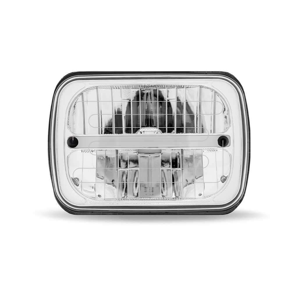 5" x 7" Heated LED Reflector Headlight with Glow Position LED Accent - Combination High & Low Beam | 2200 Lumens - Thumbnail 7