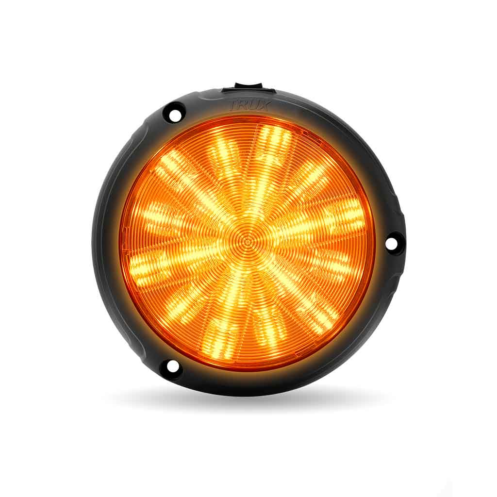LED Interior Projector Dome 7-Color Cab Light for Peterbilt - Black