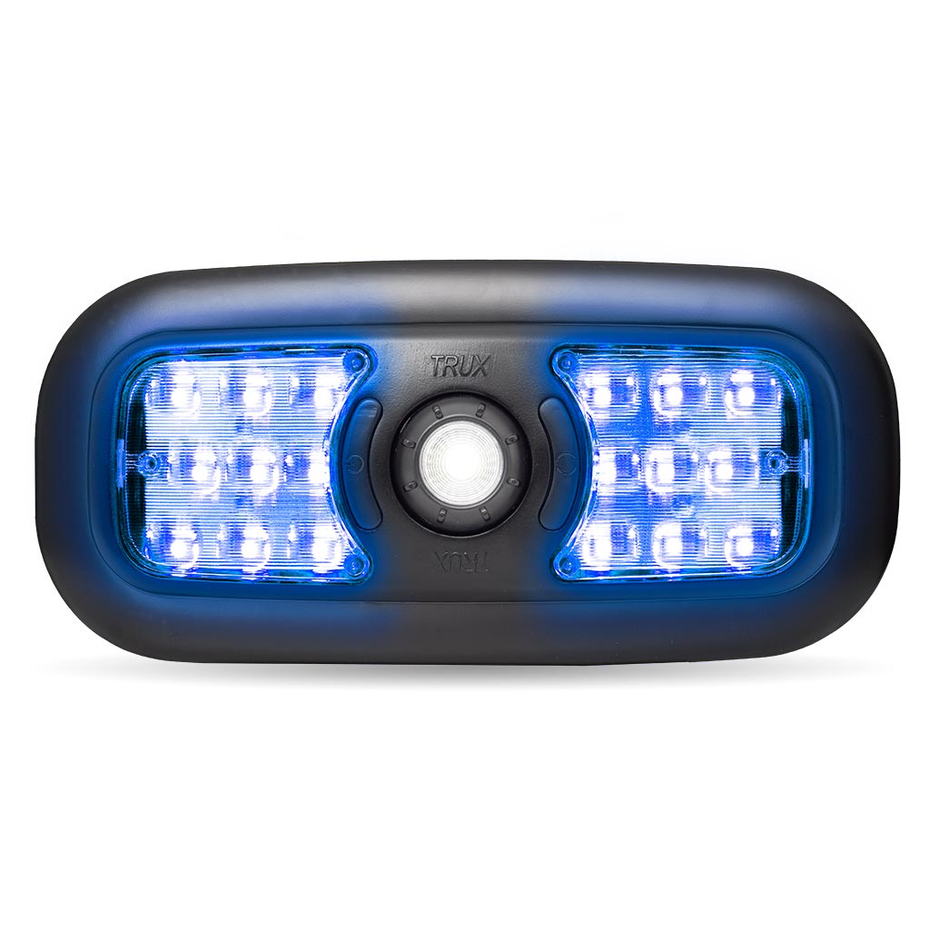 LED Interior Projector Dome & Map 7-Color Cab Light for Peterbilt - Black - Thumbnail 16