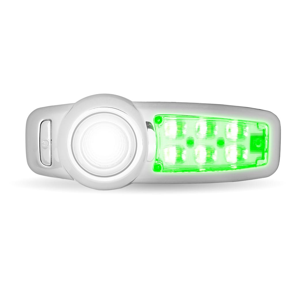 LED Interior Projector Dome & Map 7-Color Cab Light for Peterbilt - Chrome