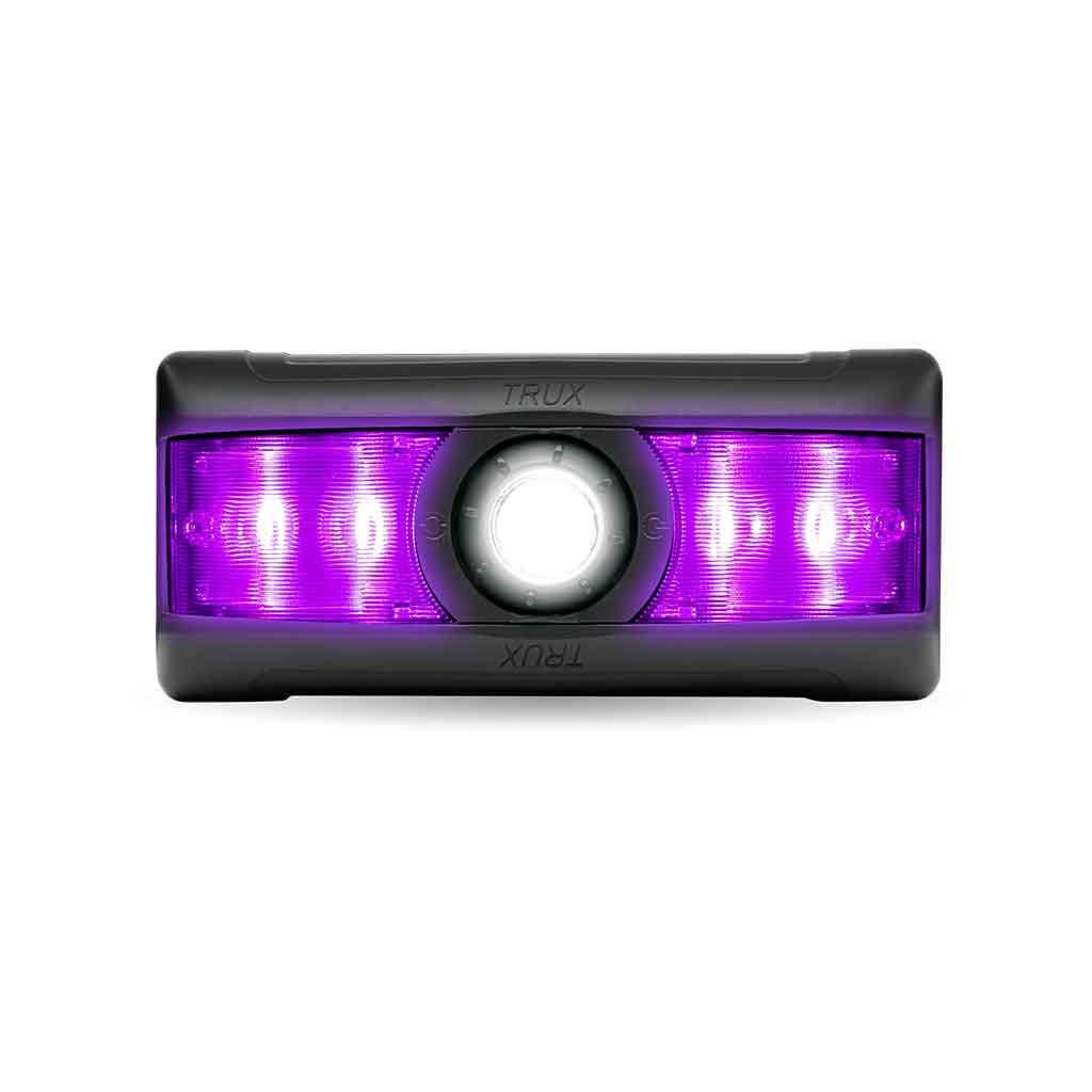 LED Interior Projector Dome & Map 7-Color Cab Light for Peterbilt - Black - Thumbnail 19