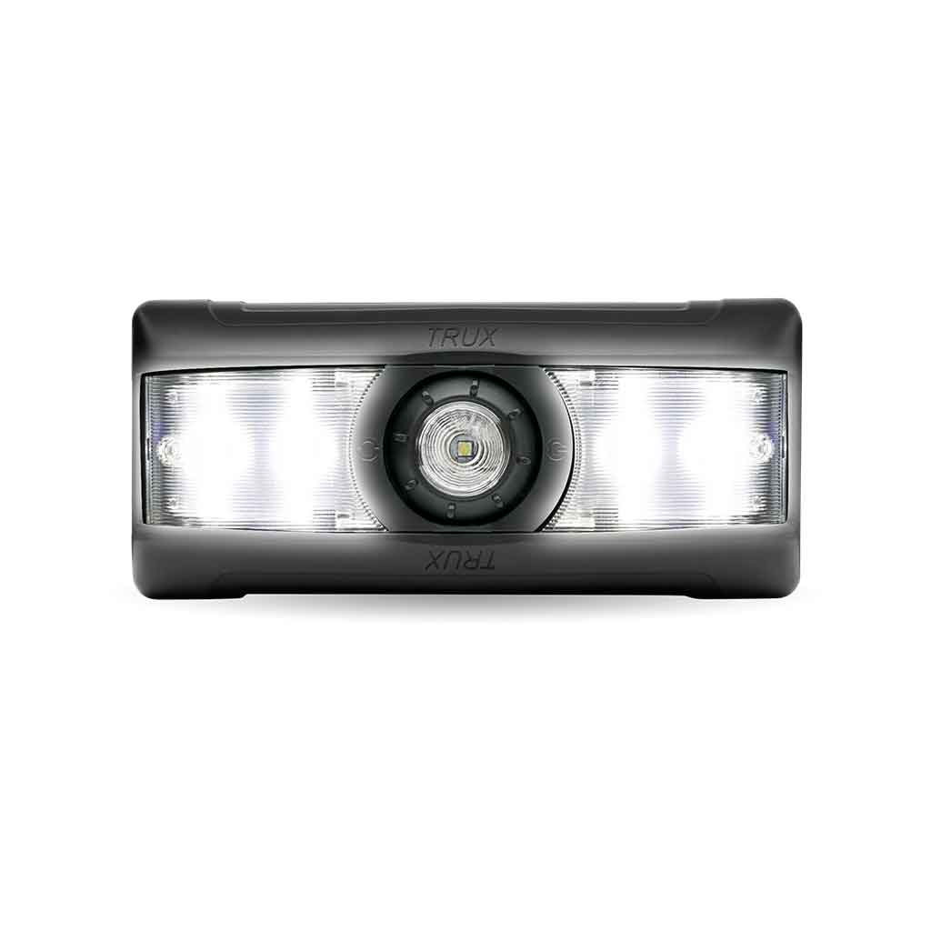 LED Interior Projector Dome & Map 7-Color Cab Light for Peterbilt - Black - Thumbnail 4