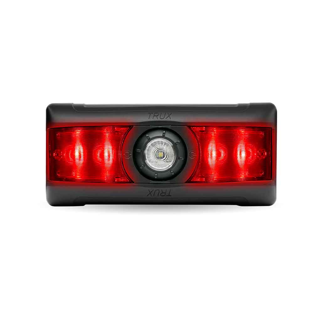 LED Interior Projector Dome & Map 7-Color Cab Light for Peterbilt - Black - Thumbnail 8