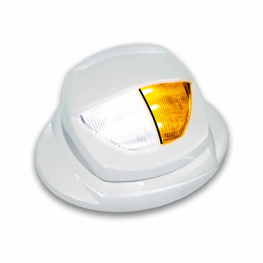White Courtesy & Amber Marker Auxiliary Mini Step LED - KW OE Plug - Thumbnail 2