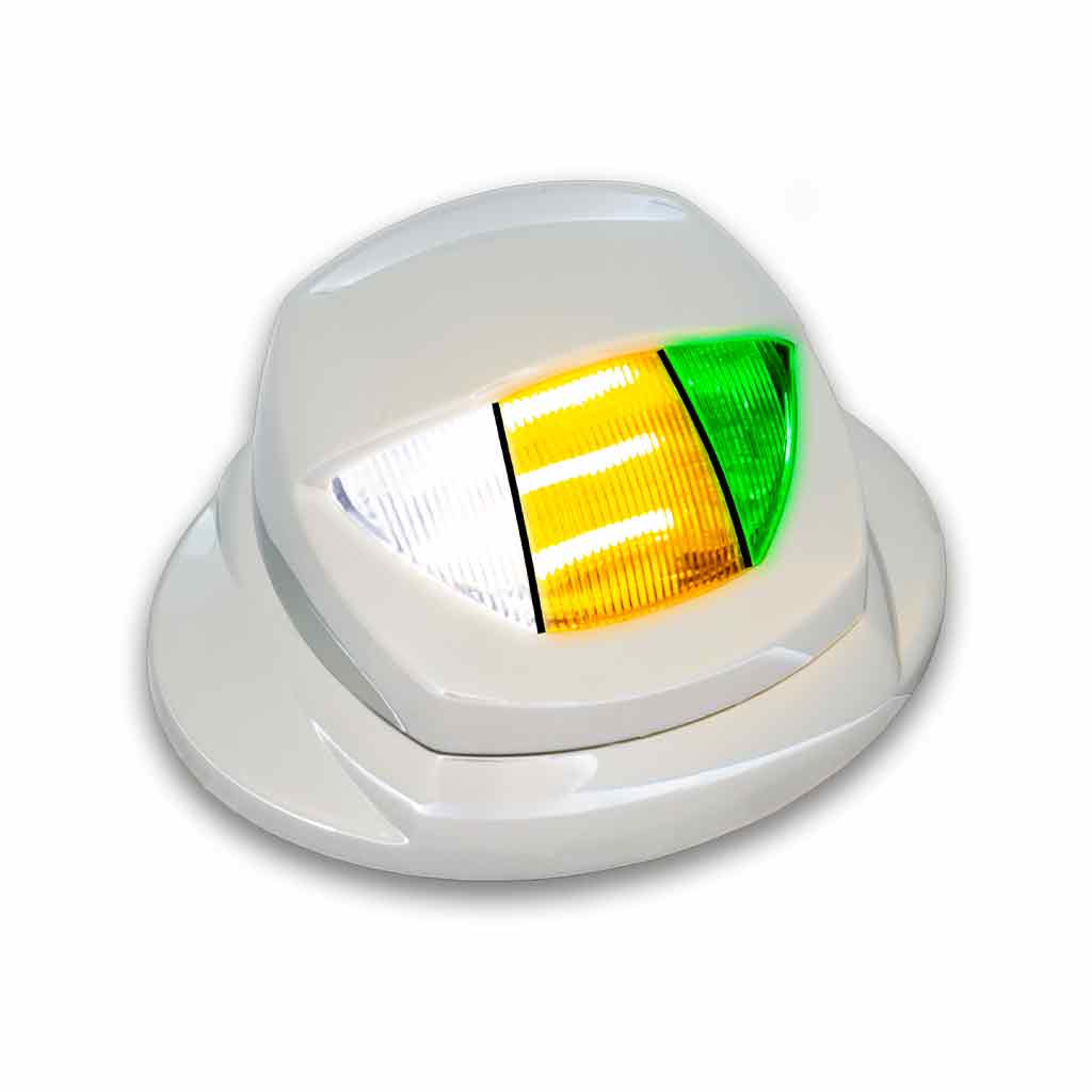 White Courtesy & Amber/Green Marker Auxiliary Mini Step LED - KW OE Plug - Thumbnail 2