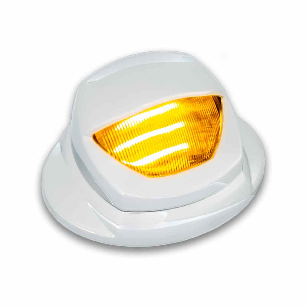 White Courtesy & Amber/Green Marker Auxiliary Mini Step LED - KW OE Plug - Thumbnail 3
