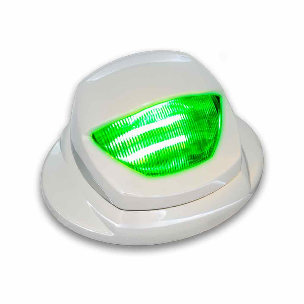 White Courtesy & Amber/Green Marker Auxiliary Mini Step LED - KW OE Plug - Thumbnail 5