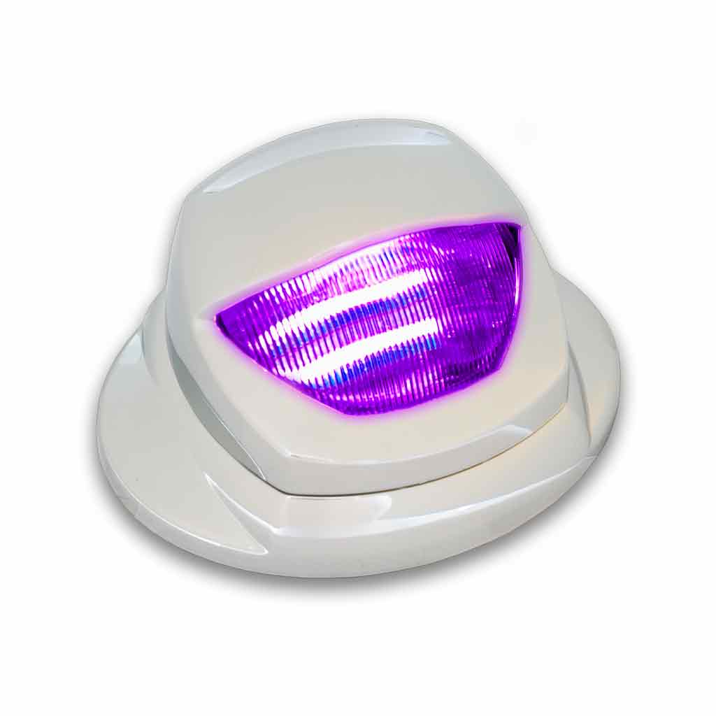 White Courtesy & Amber/Purple Marker Auxiliary Mini Step LED - KW OE Plug - Thumbnail 3