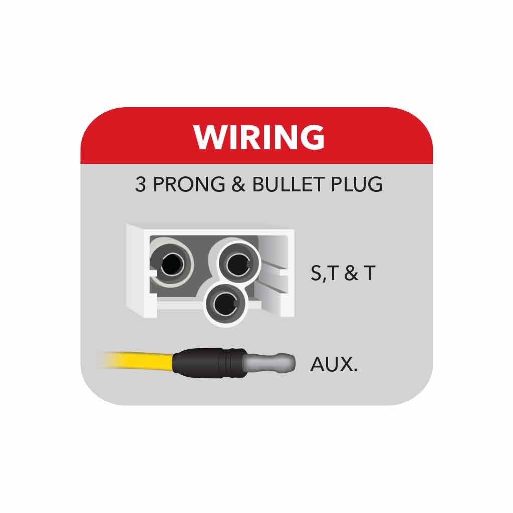 6" Red Stop, Turn & Tail to Green Auxiliary LED Oval Light - 12 Diodes - Thumbnail 10