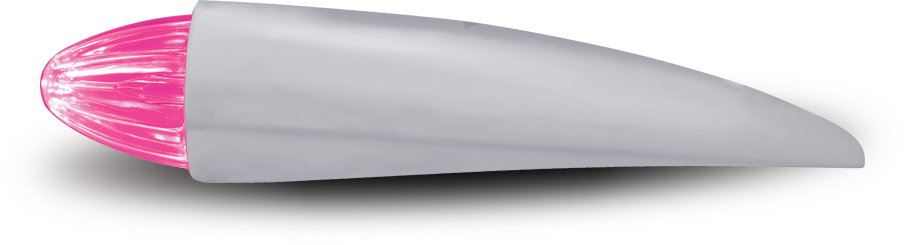 Amber Marker to Pink Auxiliary "Bullet" Style Cab LED Light with Housing - 19 Diodes - Thumbnail 4