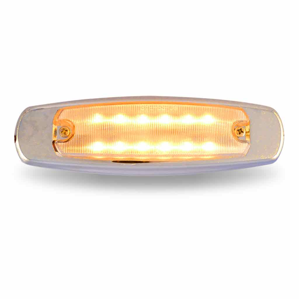 Clear Amber Marker Peterbilt LED Light - 12 Diodes - Thumbnail 3