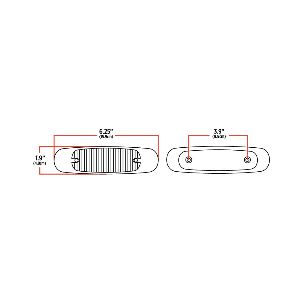 Red Marker Peterbilt LED Light - 12 Diodes - Thumbnail 5