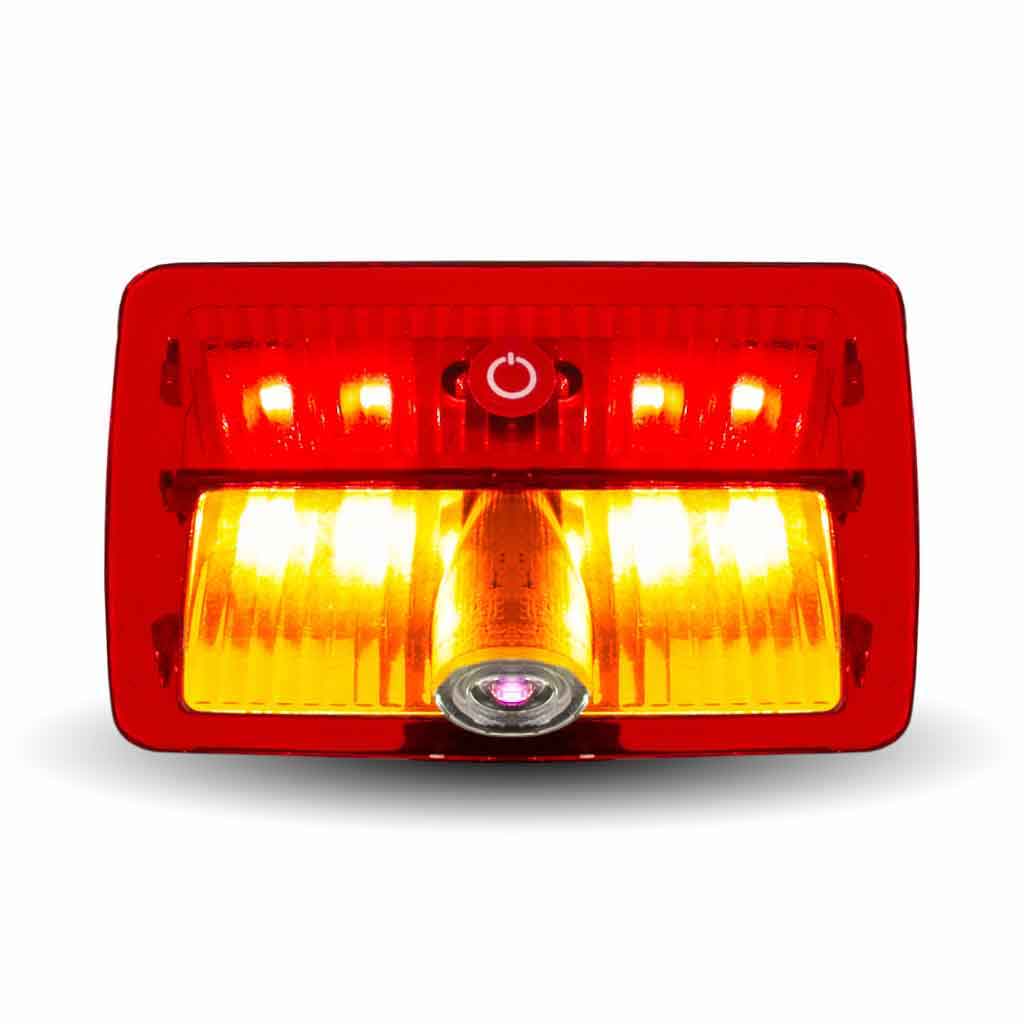 Oval USA Flag Projector LED Door Light for Peterbilt & Kenworth - Passenger Side - Thumbnail 7
