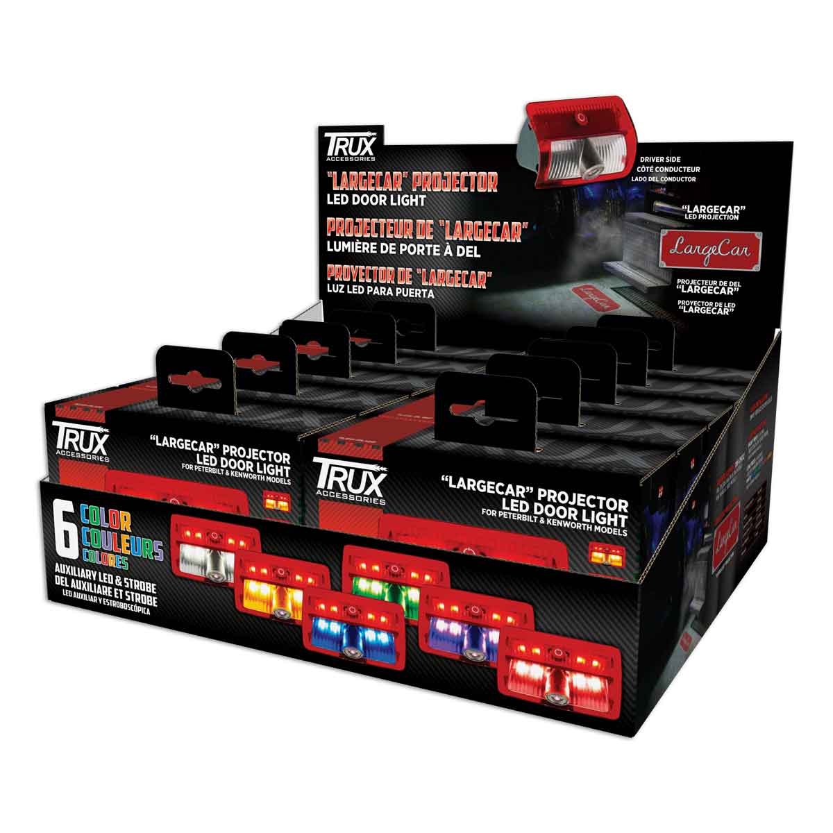 "Largecar" Projector LED Door Light for Peterbilt & Kenworth - Driver Side - Thumbnail 12