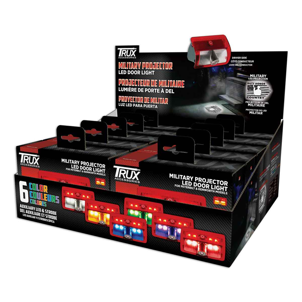 Military Projector LED Door Light for Peterbilt & Kenworth - Driver Side - Thumbnail 11