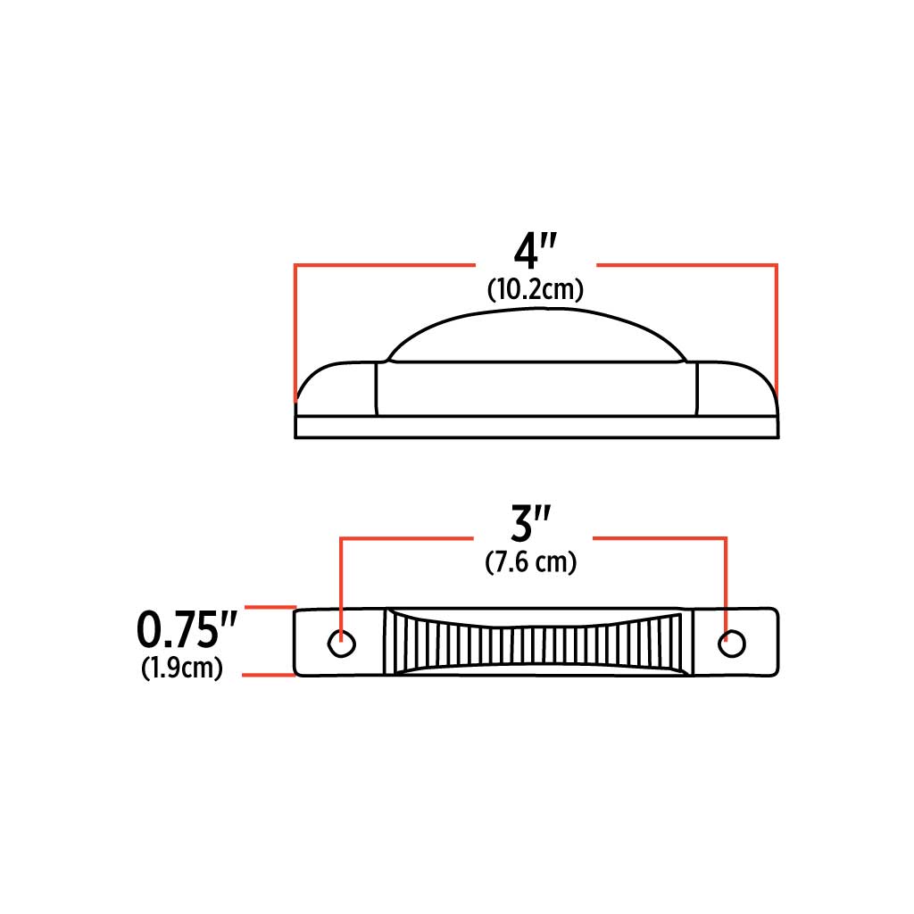 Red Marker Thin Line LED Light - 7 Diodes - Thumbnail 4