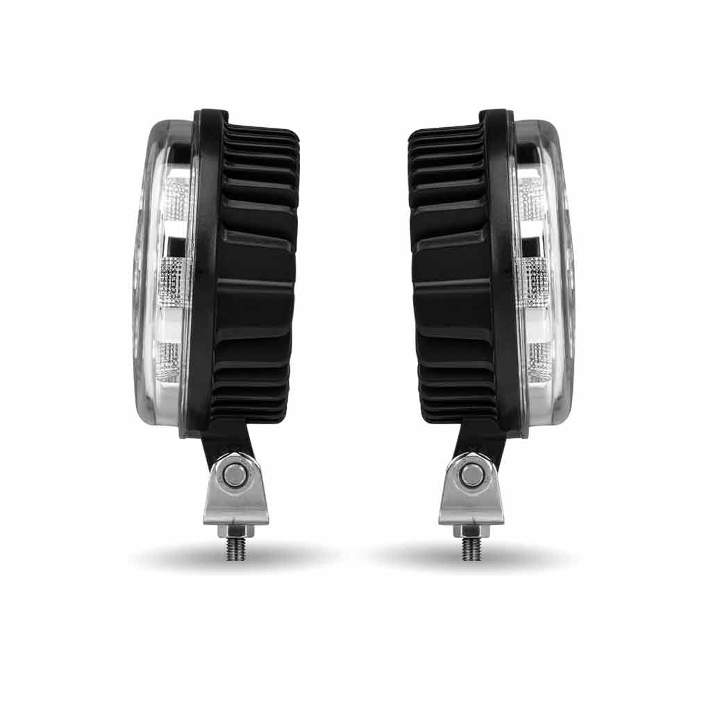 4.5" Radiant Series Round LED Work Lamps with Maximum Light Output (Pair) - Combination Spot & Flood Beam | 4300 Lumens (Each) - Thumbnail 8